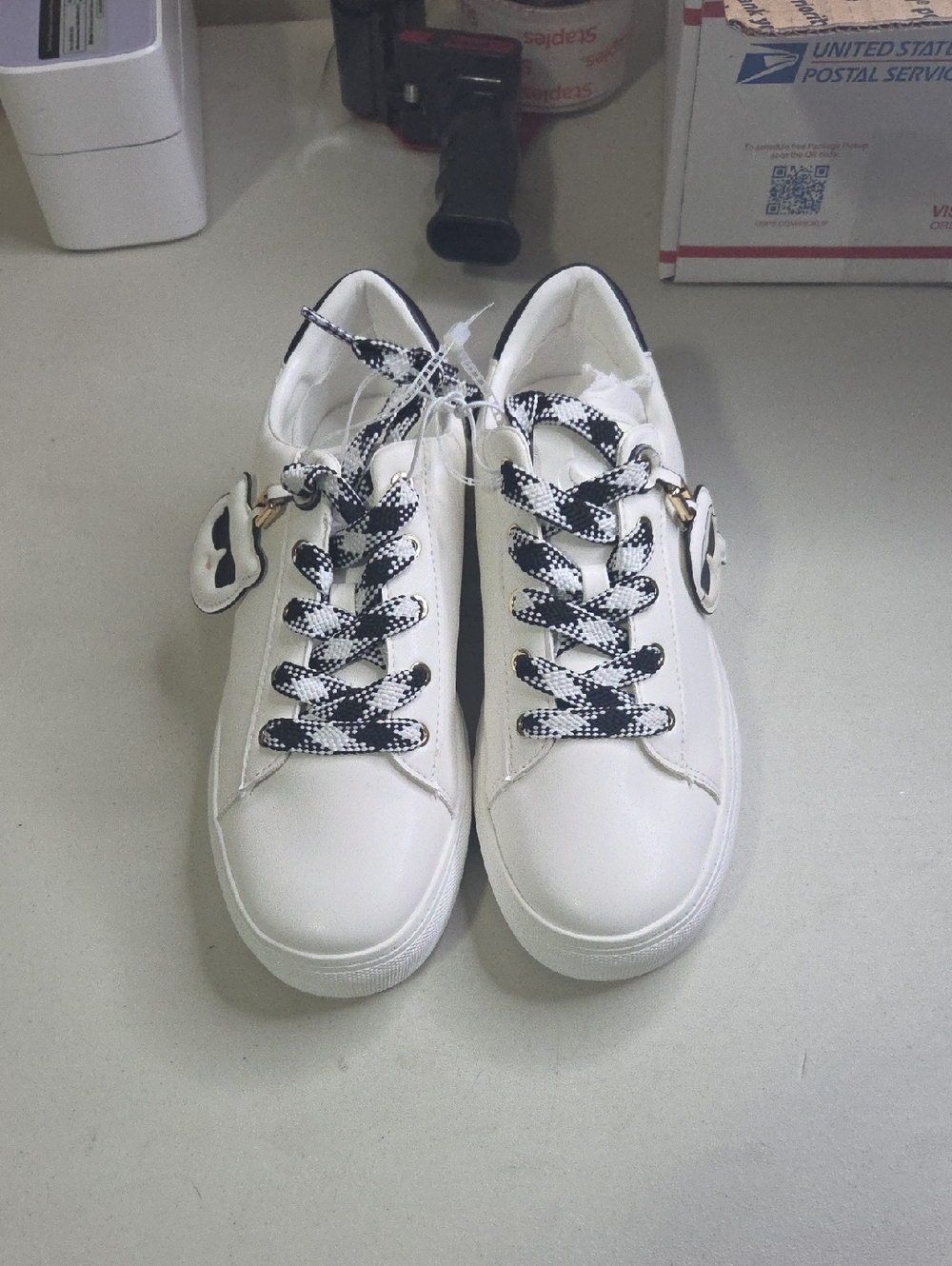 Karl Lagerfeild  Low-Top Sneakers with Black & White Laces